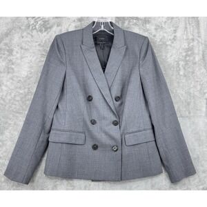 J Crew Blazer Womens 6 Super 120s Wool Career Classic Button Double‎ Breasted